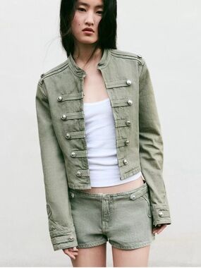 ZARA FITTED BUTTON JACKET